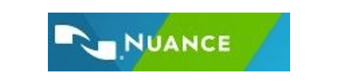 Nuance Logo, Hersteller von Dragon Medical One
